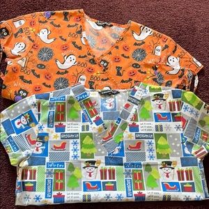Holiday Themed Nursing Scrubs